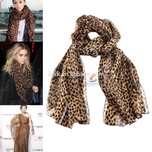 Leopard Bohemia Dame ist modisch Pashmina Schal Schal moslemischen Hijab